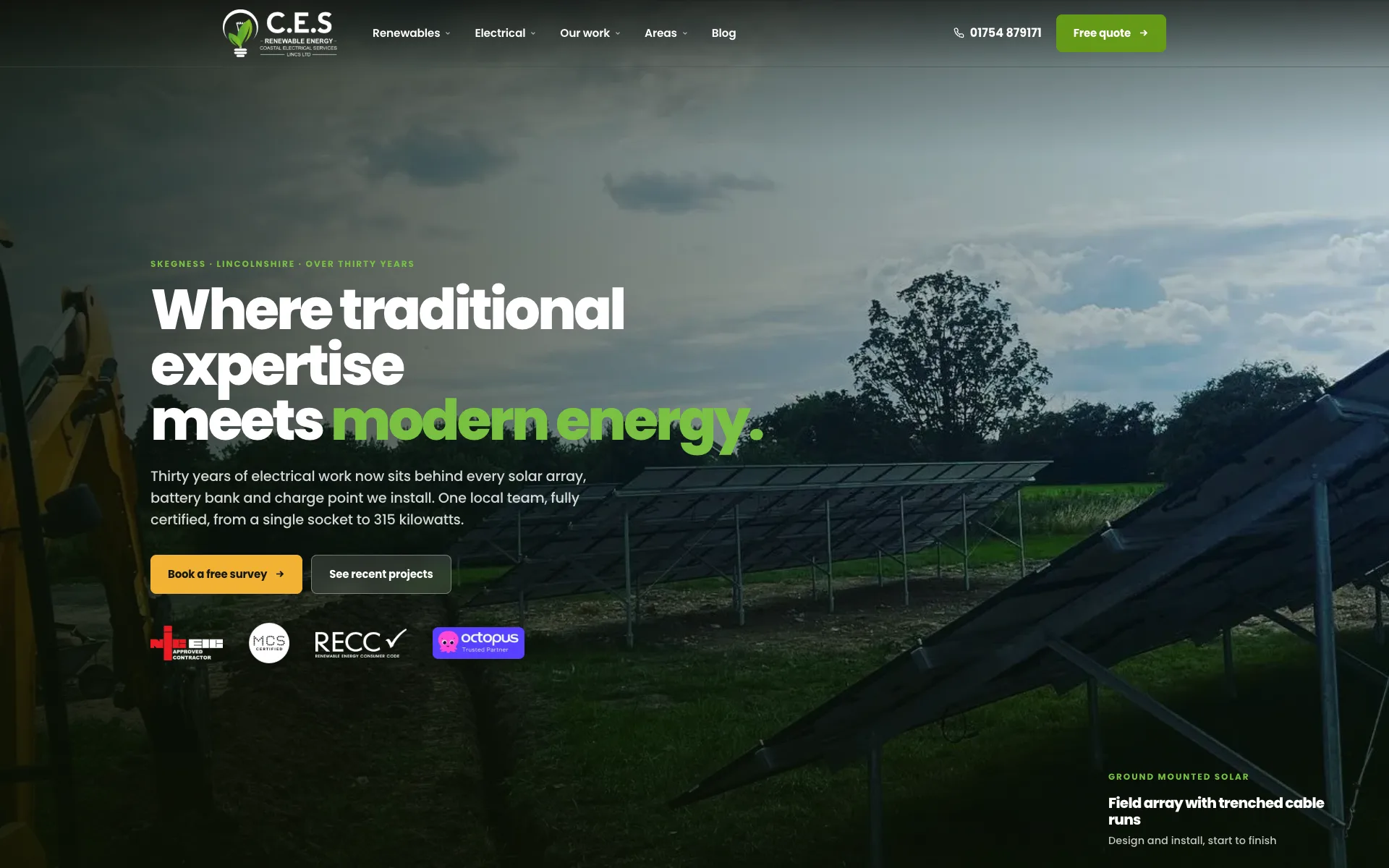 C.E.S Renewable Energy desktop screenshot