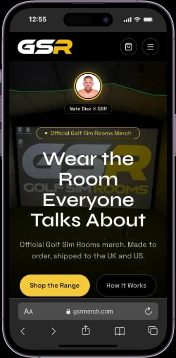 GSR Merch mobile screenshot
