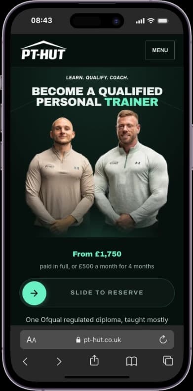 PT Hut mobile screenshot