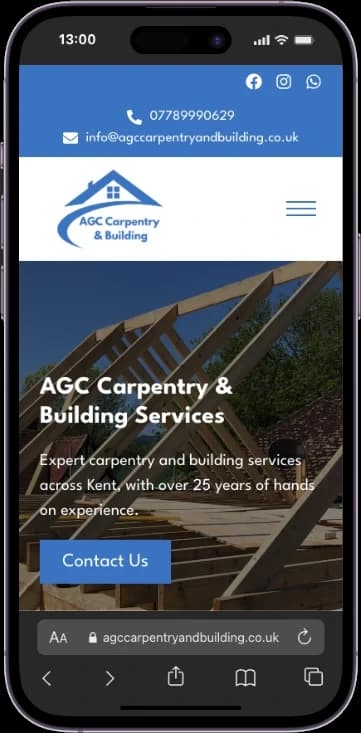 AGC Carpentry & Building Services mobile screenshot