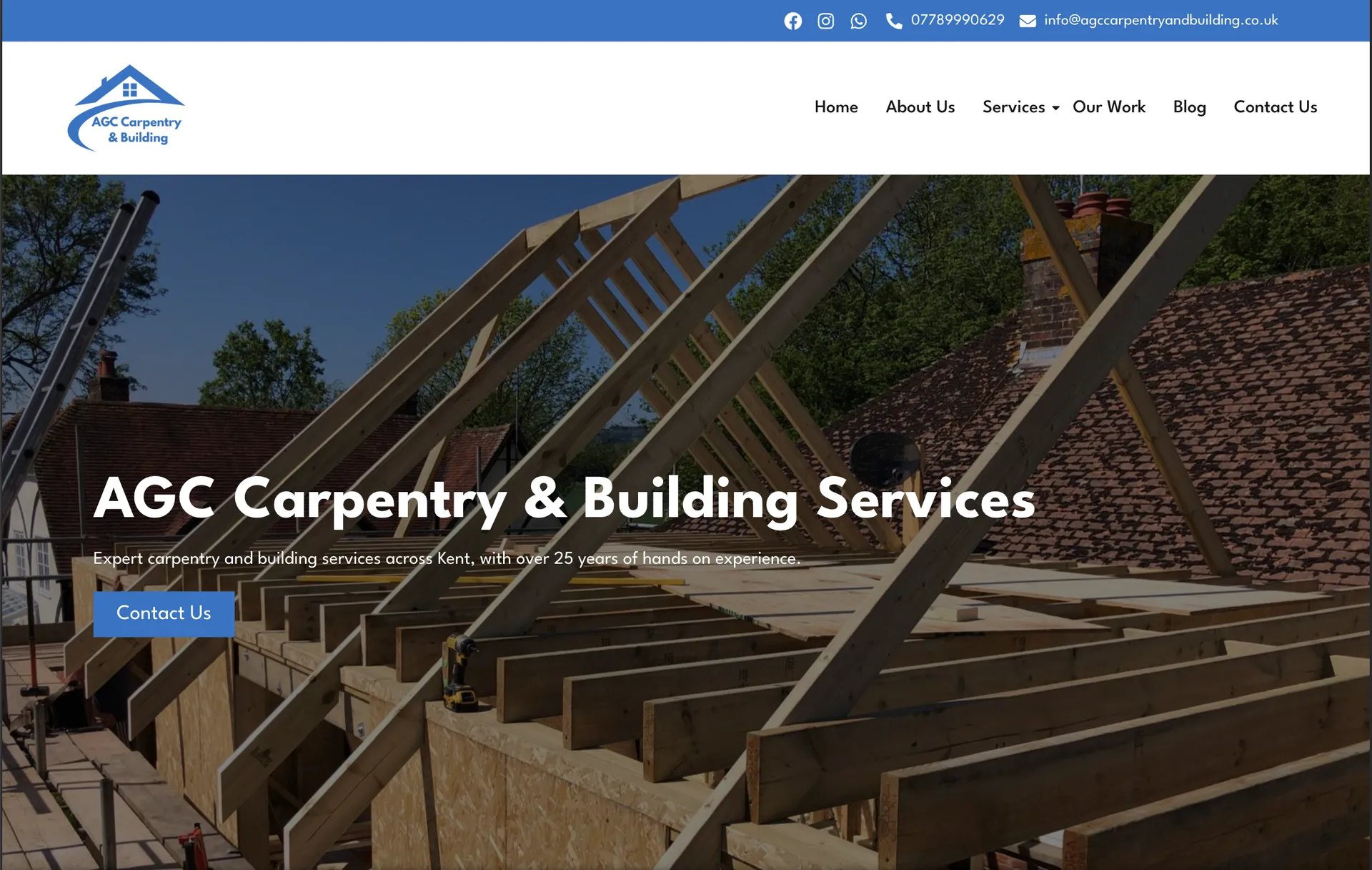AGC Carpentry & Building Services desktop screenshot