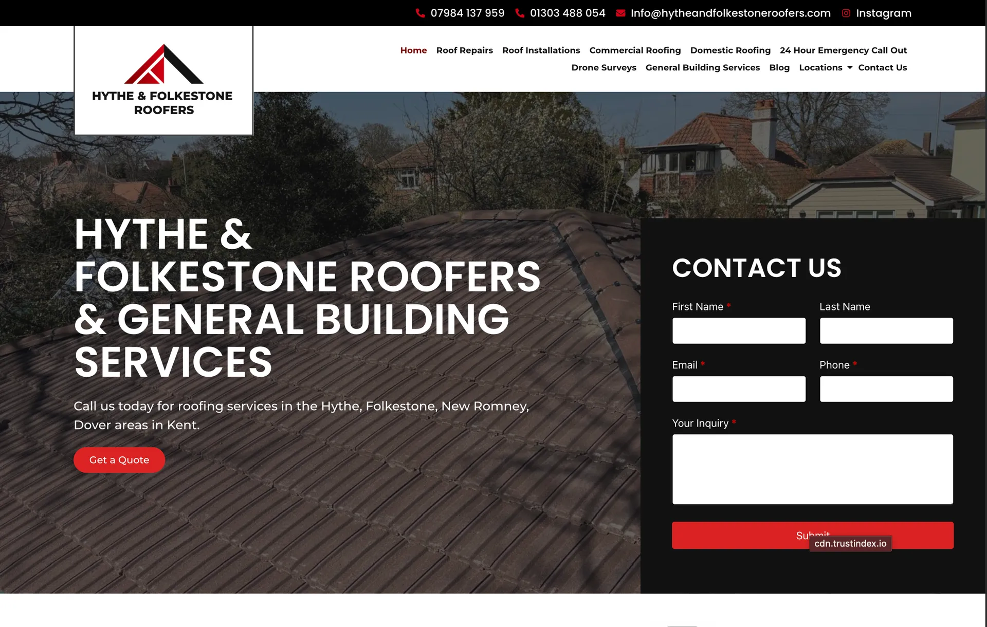 Hythe & Folkestone Roofers desktop screenshot