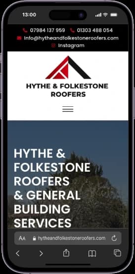 Hythe & Folkestone Roofers mobile screenshot