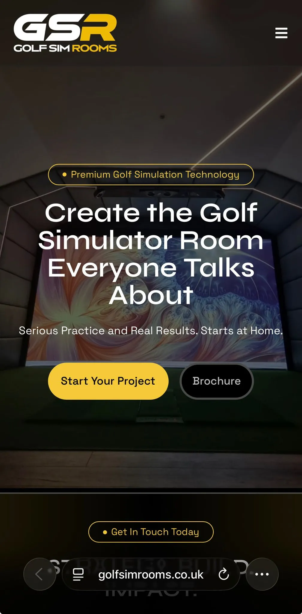 Golf Sim Rooms mobile screenshot